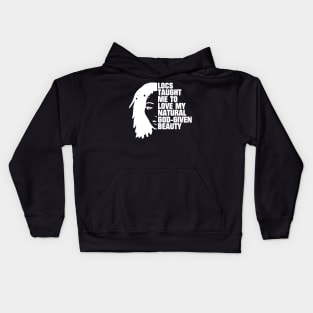 Locs Dreadlocks Silhouette Quote Kids Hoodie